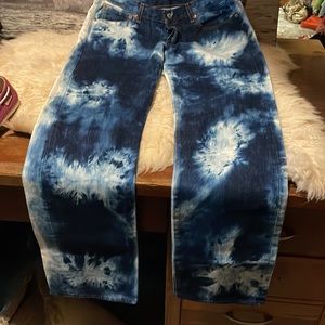 Tie dyed Levi’s 501 jeans